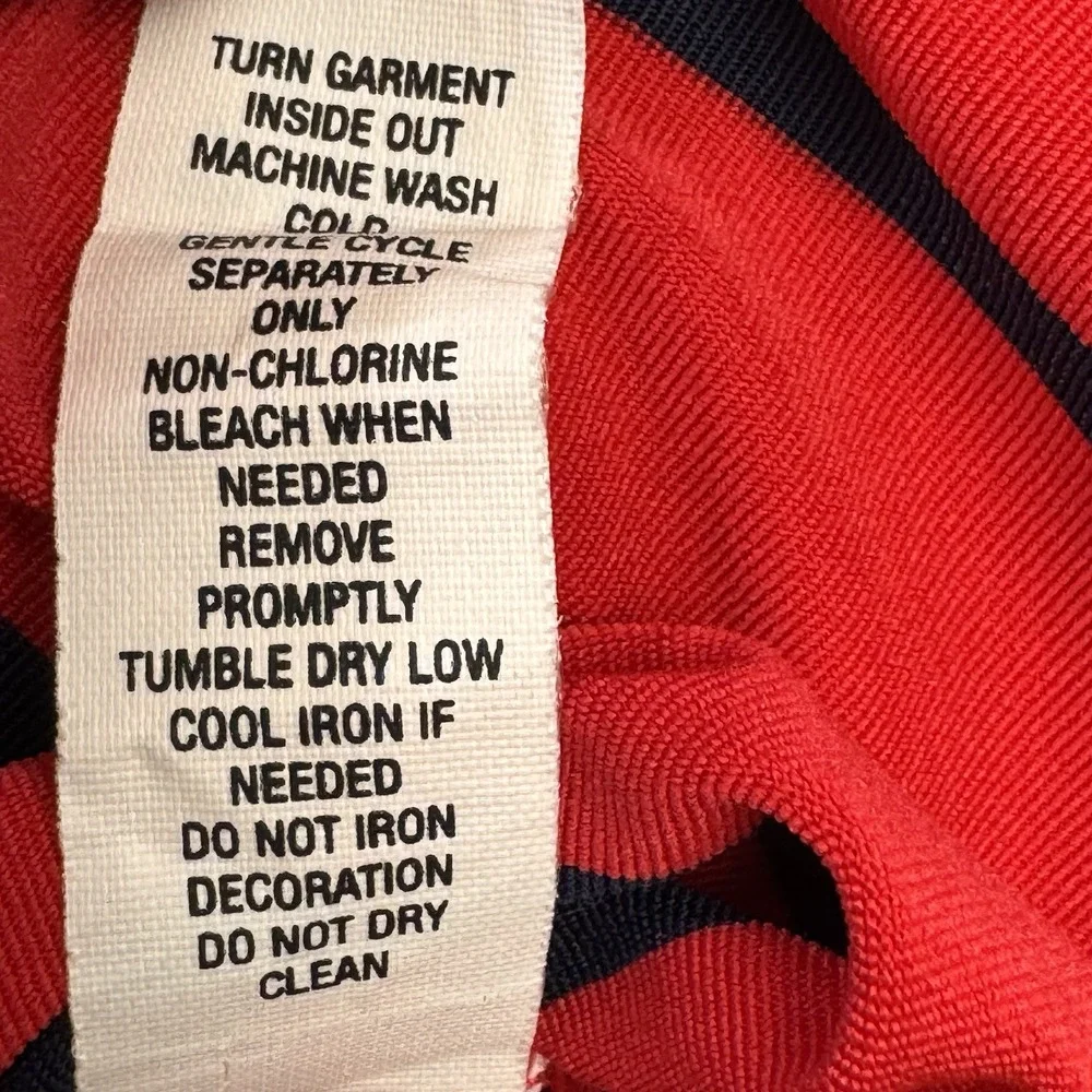 RLX Ralph Lauren Golf Polo Shirt Men Red L Striped US‎ Open Shinnecock Hills - Picture 9 of 9